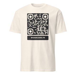 T-shirt Beige QR code wearcode