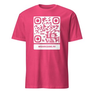 T-shirt Rose QR code wearcode
