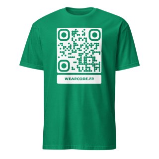 T-shirt Vert QR code wearcode